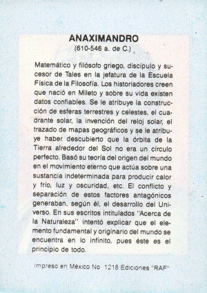 Biografia Anaximandro Atras